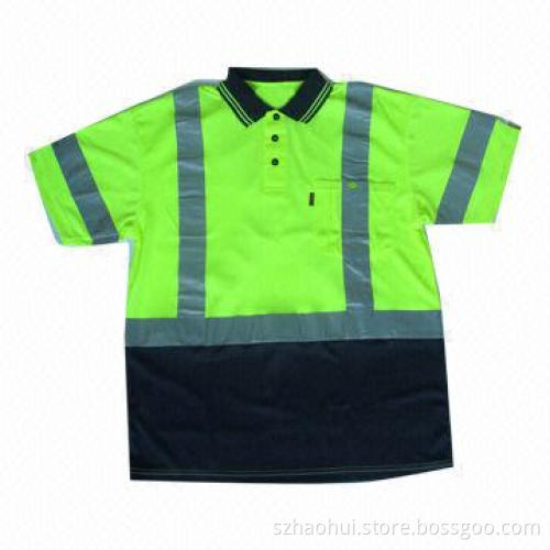 Hivis Men's Polo Shirt with Reflective Band